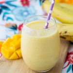 4 Ingredient Mango Banana Smoothie - A Healthy Tropical Drink