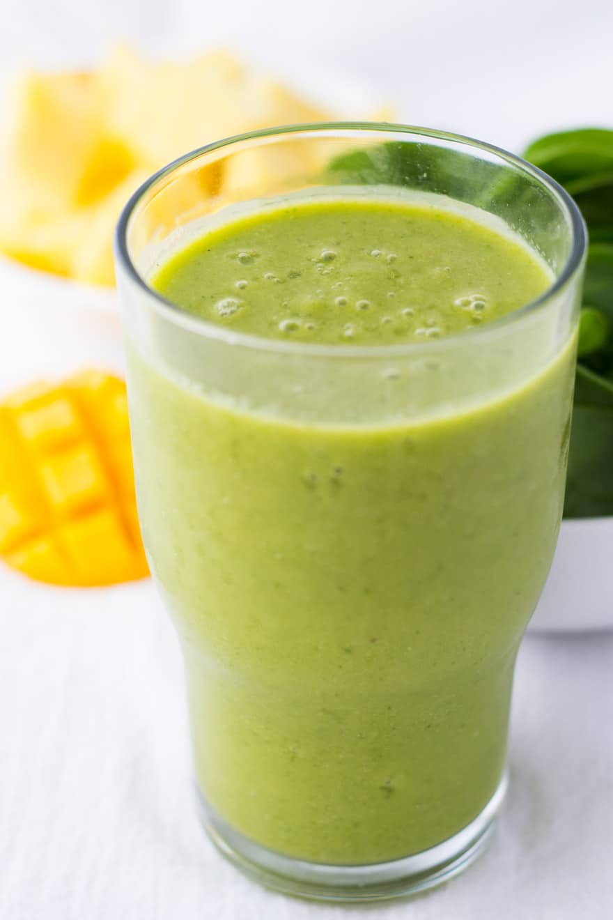 Pineapple Mango Green Smoothie Dairy And Gluten Free