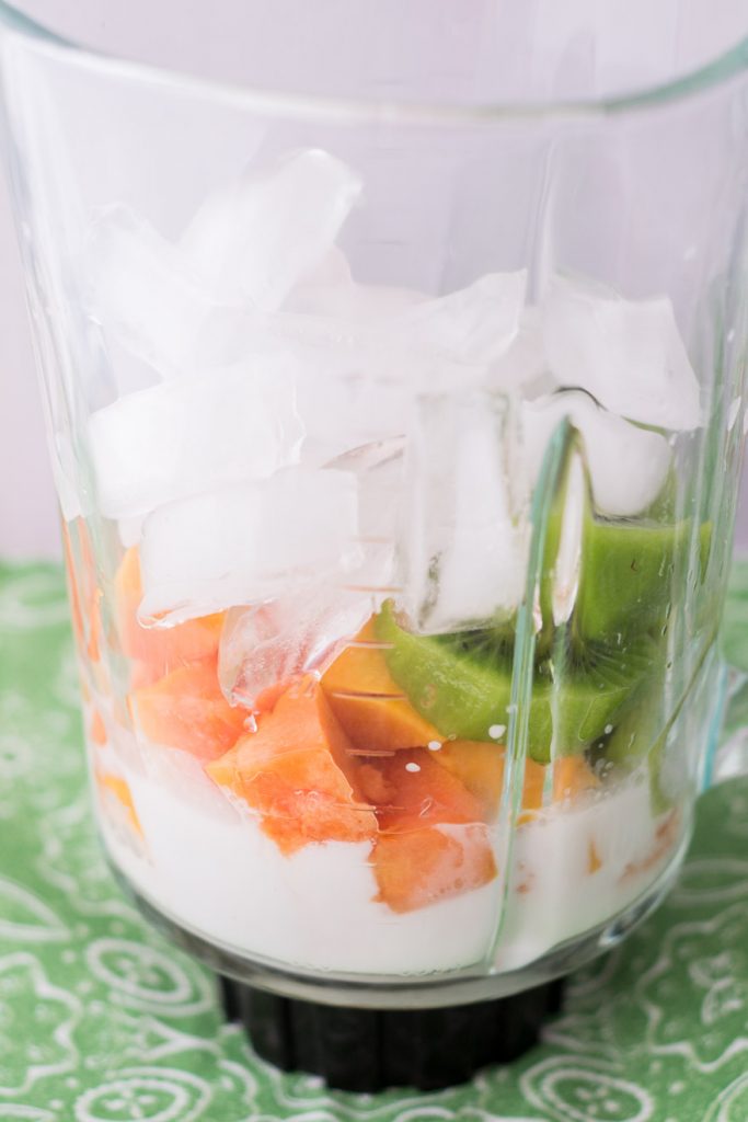 Cantaloupe Kiwi Papaya Smoothie Promotes Immunity and Digestion!
