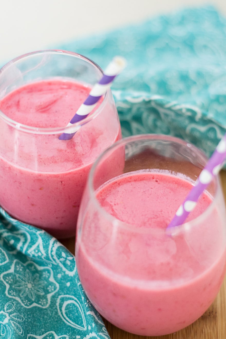 Tart and Refreshing Raspberry Orange Smoothies