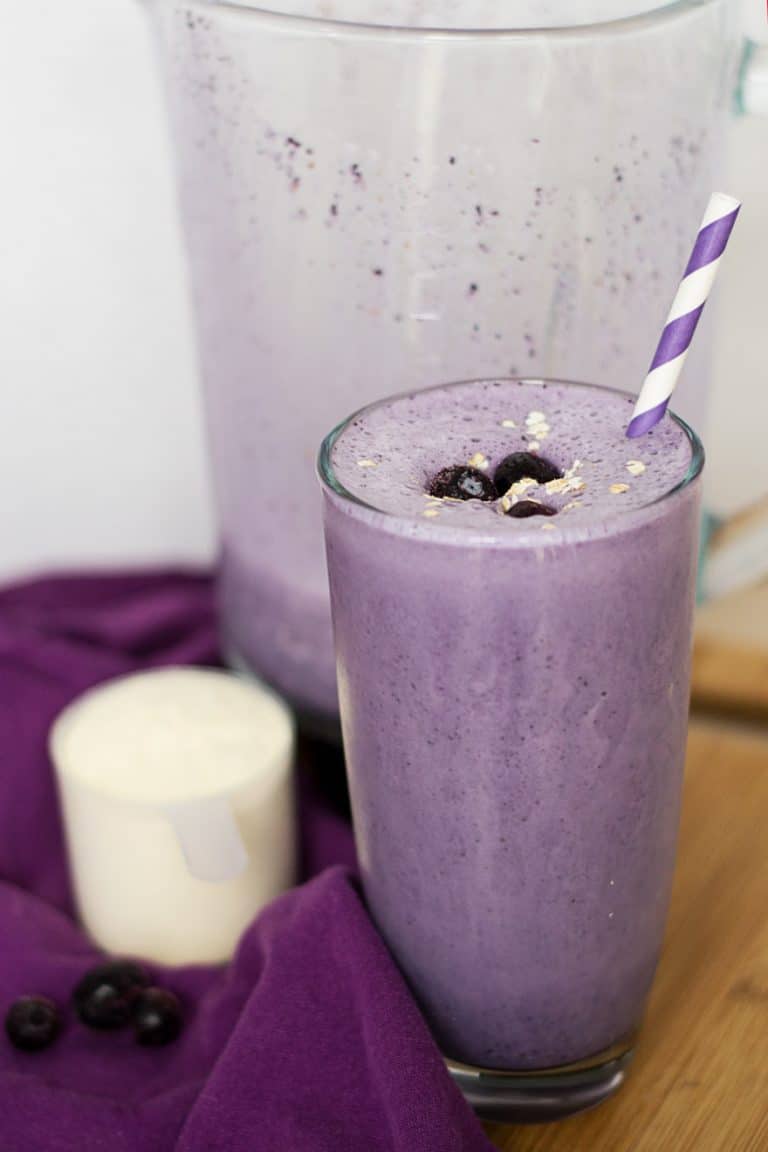 Blueberry Protein Smoothie 25 Grams Protein Per Serving