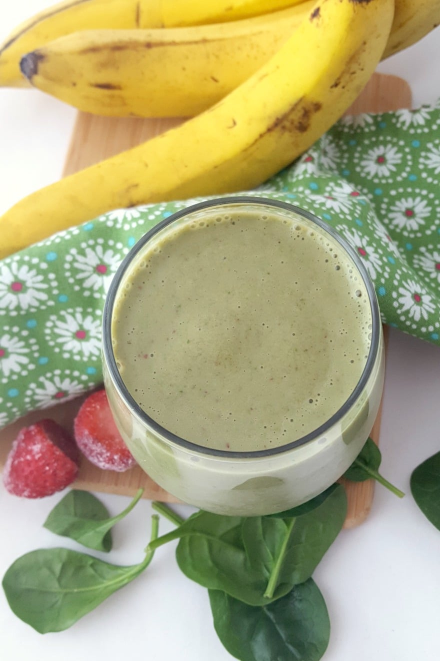 Green Strawberry Banana Smoothie Recipe