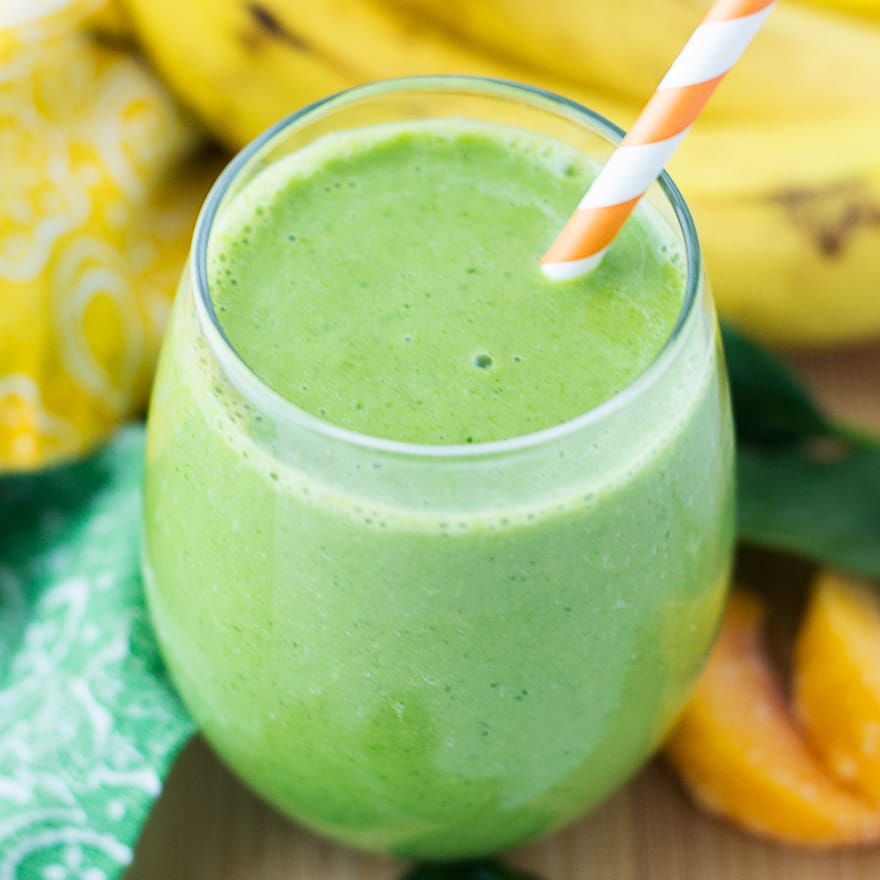 Peach Spinach Smoothie-image