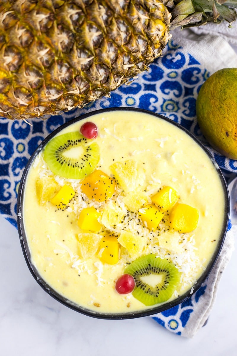 Pineapple Mango Smoothie Bowl Recipe