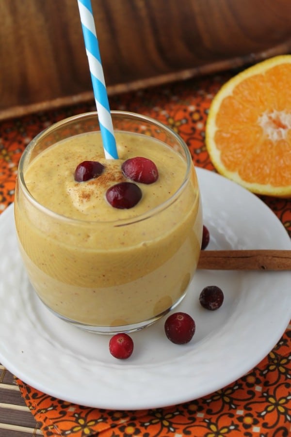 pumpkin cranberry smoothie