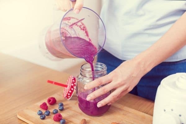 blend smoothie ingredients for about a minute or until smoothie