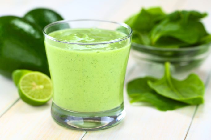 spinach avocado lime smoothie
