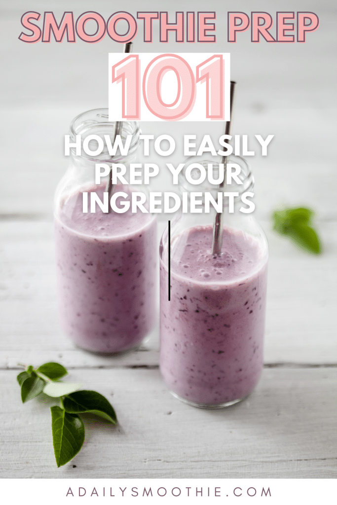 pin image of smoothies with text overlay
